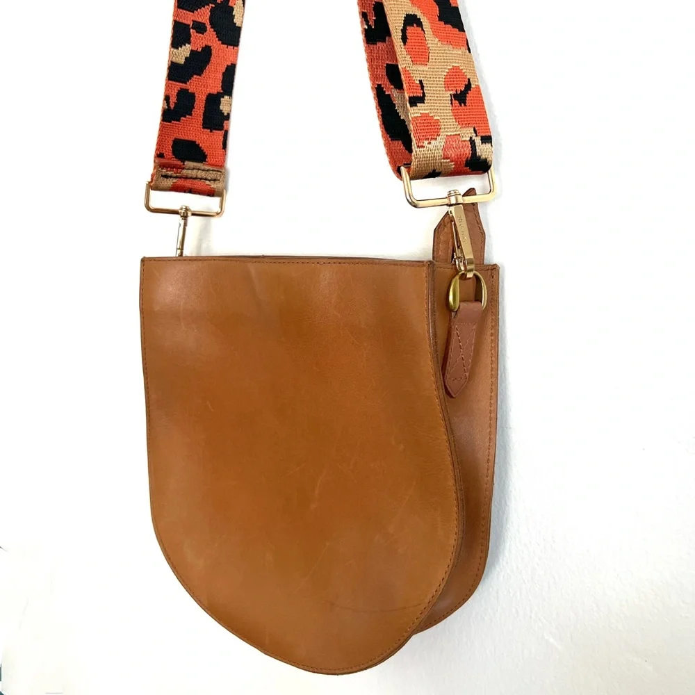 Madewell The Transport Saddlebag Leather Crossbody Bag (Desert Camel) - Picture 3 of 8